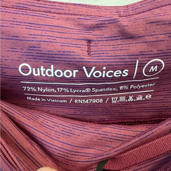 Outdoor Voices | Dusty Rose & Purple Detail Leggings Size M - Picture 5 of 7